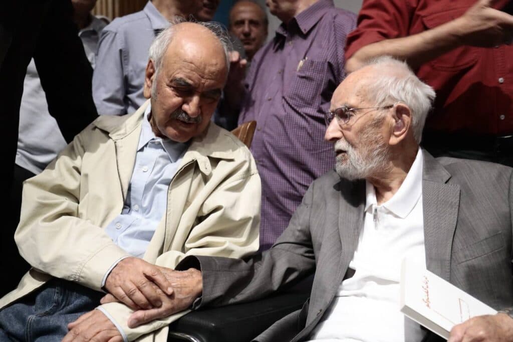 جدیدترین عکس از محمدعلی موحد در کنار شفیعی کدکنی